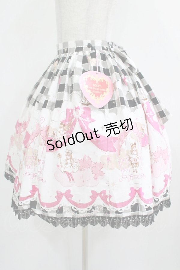 画像2: BABY,THE STARS SHINE BRIGHT / アリスのリボン王国柄スカート Free ブラック H-25-12-09-006-BA-SK-NS-ZH (2)