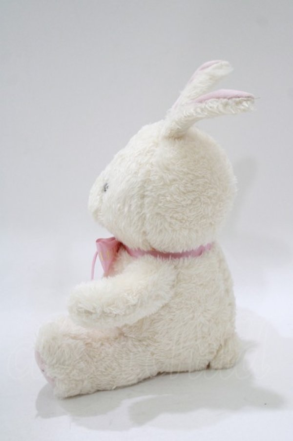 画像2: Maison de FLEUR / 大きいうさぎさんぬいぐるみ  オフ/ピンク H-25-12-09-070-LO-ZA-NS-ZH (2)
