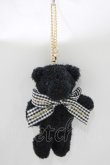 画像1: Maison de FLEUR / 東京ソラマチ店限定ベアチャーム/【Ruban】  ブラック H-25-12-09-074-LO-ZA-NS-ZH (1)