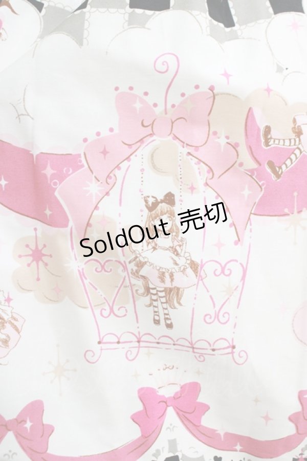 画像4: BABY,THE STARS SHINE BRIGHT / アリスのリボン王国柄スカート Free ブラック H-25-12-09-006-BA-SK-NS-ZH (4)