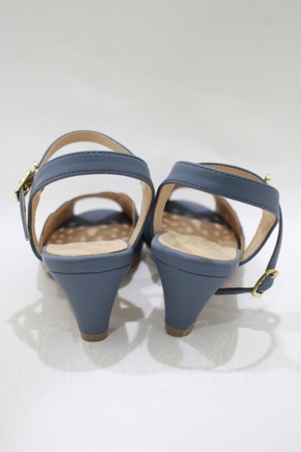 画像3: an another angelus / レースカットワークサンダル L サックス H-25-12-09-081-CA-SH-NS-ZH (3)