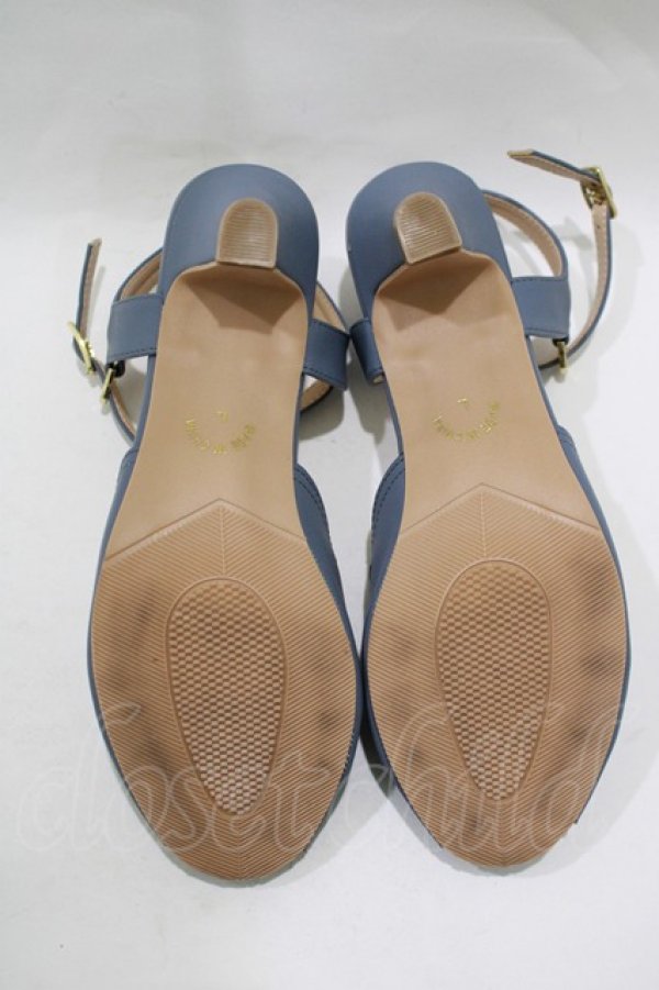 画像4: an another angelus / レースカットワークサンダル L サックス H-25-12-09-081-CA-SH-NS-ZH (4)