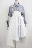 画像1: 森女部落（海外ロリータブランド） / セパレートシャツ付きジャンパースカート L グレー/オフ H-25-12-09-007-PU-OP-NS-ZH (1)