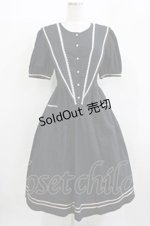 画像1: SERAPHIM / クラシックセーラードレス Free ネイビー H-25-12-09-012-LO-OP-NS-ZH (1)