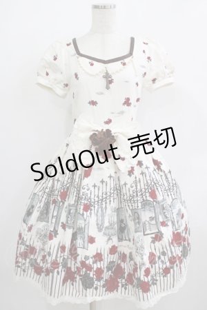 画像: ALICE and the PIRATES / Vampire Prelude柄ワンピース Free アンティーク(生成） H-25-12-09-002-PA-OP-NS-ZH