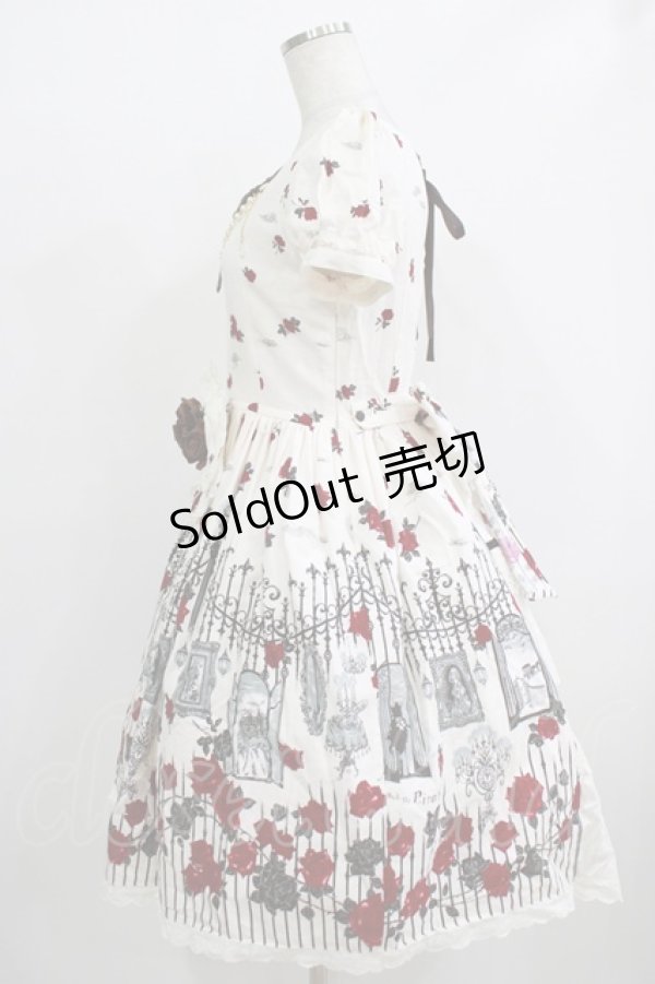 画像2: ALICE and the PIRATES / Vampire Prelude柄ワンピース Free アンティーク(生成） H-25-12-09-002-PA-OP-NS-ZH (2)