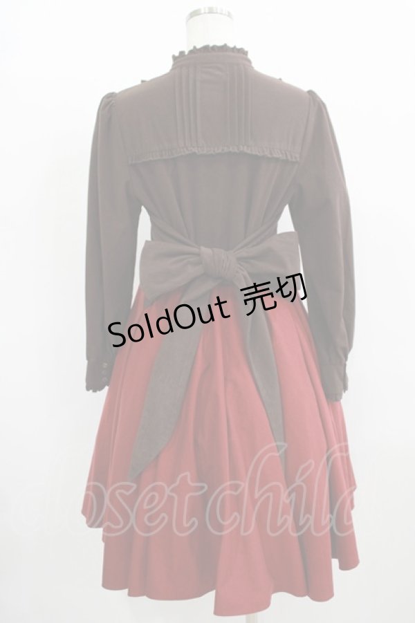 画像3: Favorite / チョコレート＆クランベリーsweetワンピース M~L ブラウン/ボルドー H-25-12-09-015-LO-OP-NS-ZH (3)