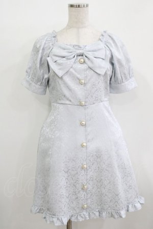 画像: Ank Rouge / フロントリボンJQパフワンピース M サックス H-25-12-09-018-CA-OP-NS-ZH