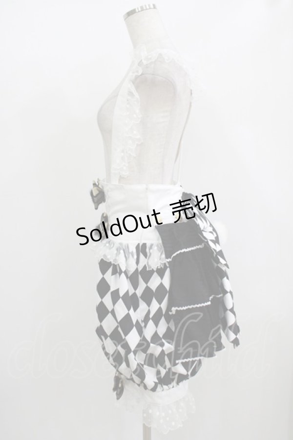 画像2: ALICE and the PIRATES / うさぎマジシャンのPOMPOMサロペットパンツ Free オフ H-25-12-09-019-PA-OP-NS-ZH (2)