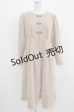 画像: an another angelus / 金具使いノーカラーコート Free PINK BEIGE H-25-12-09-023-CA-CO-NS-ZH