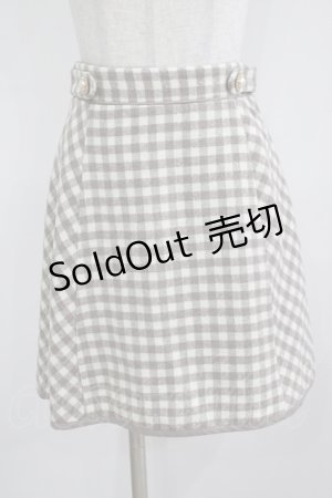 画像: evelyn / チェック台形スカート Free ベージュ H-25-12-09-024-LO-SK-NS-ZH