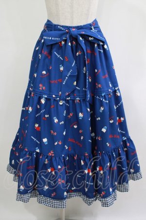 画像: axes femme / ハローキティプリントスカート Free ブルー H-25-12-10-022-AX-SK-NS-ZH