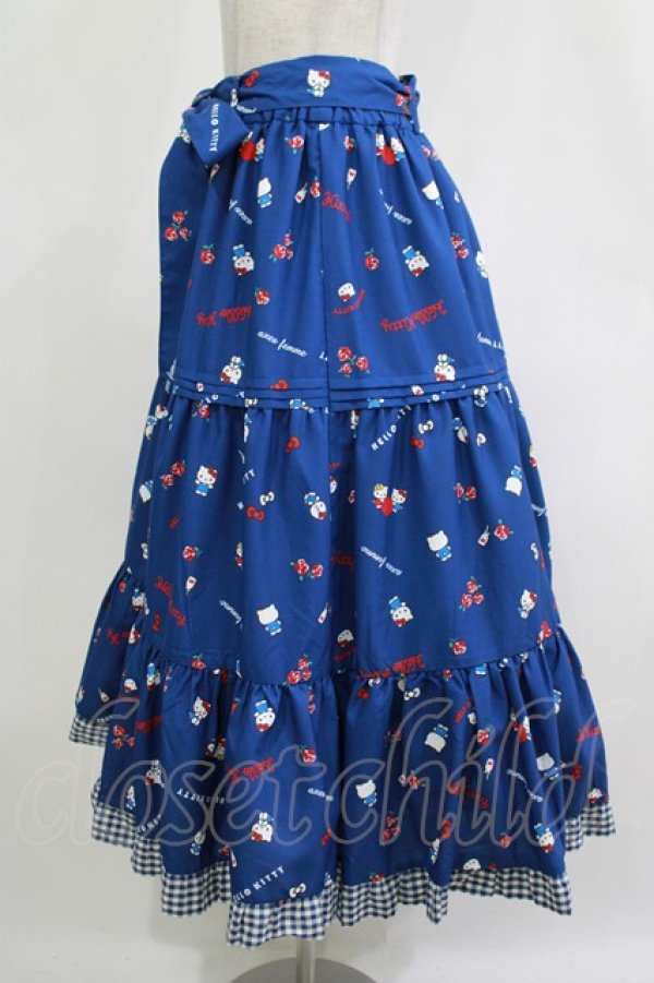 画像2: axes femme / ハローキティプリントスカート Free ブルー H-25-12-10-022-AX-SK-NS-ZH (2)