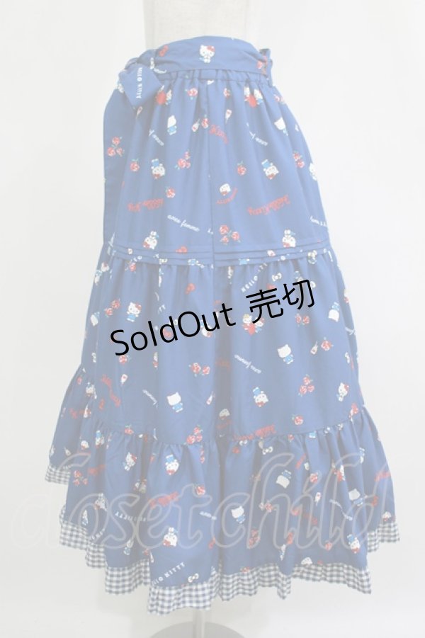 画像2: axes femme / ハローキティプリントスカート Free ブルー H-25-12-10-022-AX-SK-NS-ZH (2)