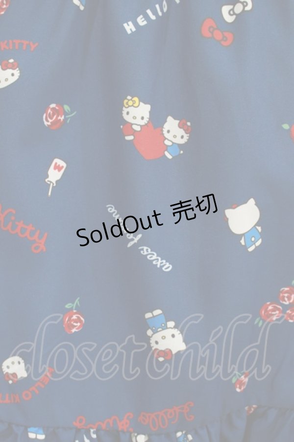 画像4: axes femme / ハローキティプリントスカート Free ブルー H-25-12-10-022-AX-SK-NS-ZH (4)