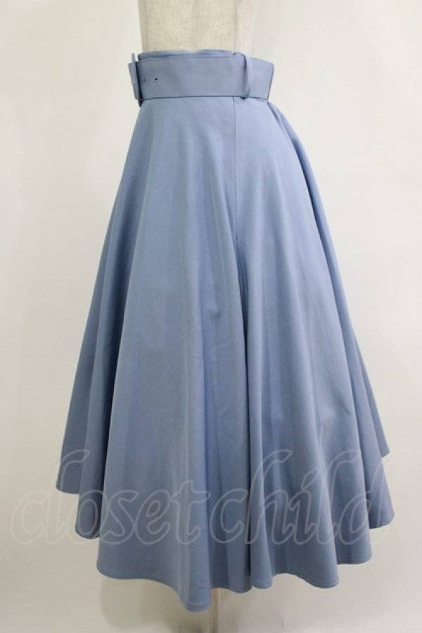 画像2: an another angelus / 変形バックルベルトサーキュラースカート Free BLUE H-25-12-10-023-CA-SK-NS-ZH (2)