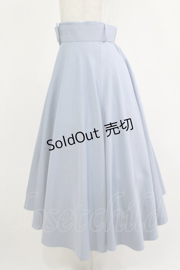 画像2: an another angelus / 変形バックルベルトサーキュラースカート Free BLUE H-25-12-10-023-CA-SK-NS-ZH (2)