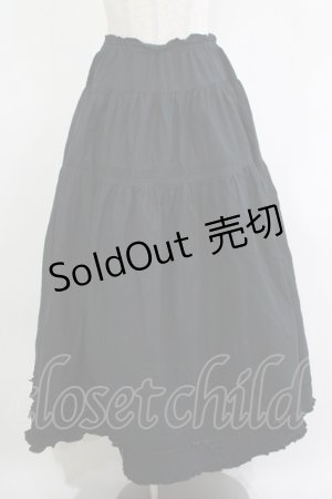 画像: WONDERFUL WORLD / フリルスカート Free ブラック H-25-12-10-024-LO-SK-NS-ZH