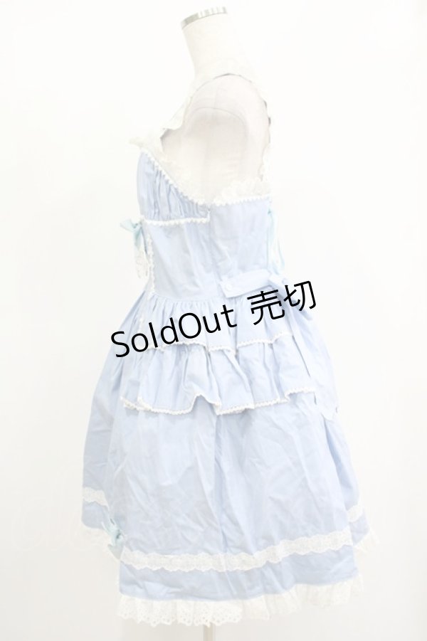 画像2: BABY,THE STARS SHINE BRIGHT / BABY RIBBONジャンパースカート Free サックス H-25-12-10-026-BA-OP-NS-ZH (2)