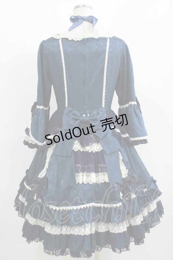 画像3: Angelic Pretty / ローズガーデンプリンセスワンピース free 紺 H-25-12-10-002-AP-OP-NS-ZH (3)