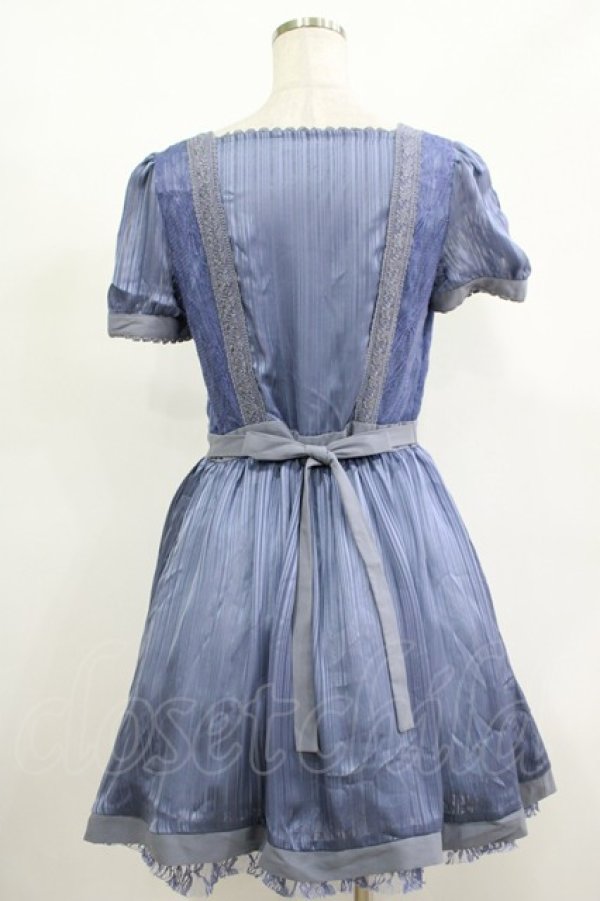 画像3: axes femme / ストライプワンピース M ブルー H-25-12-10-030-AX-OP-NS-ZH (3)