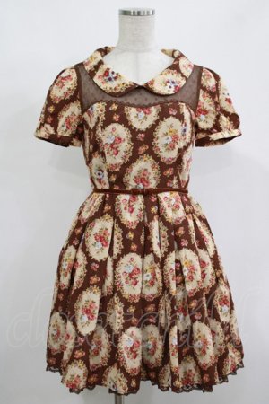 画像: LIZ LISA / 花柄ワンピース Free ブラウン H-25-12-10-033-LO-TO-NS-ZH