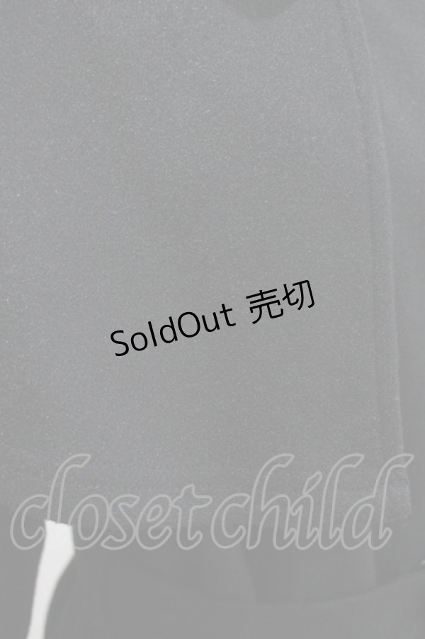 画像4: melume / maki/レース襟2wayケープコート M ブラック H-25-12-10-035-GO-CO-NS-ZH (4)