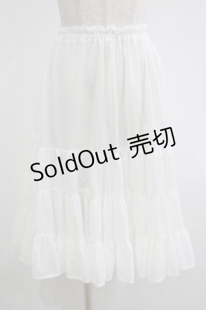 画像: アトリエフク / フリルいっぱいパニエ 60cm丈 Free オフ H-25-12-10-037-EL-SK-NS-ZH