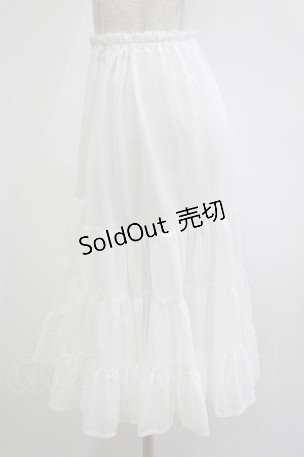 画像2: アトリエフク / フリルいっぱいパニエ 60cm丈 Free オフ H-25-12-10-037-EL-SK-NS-ZH (2)