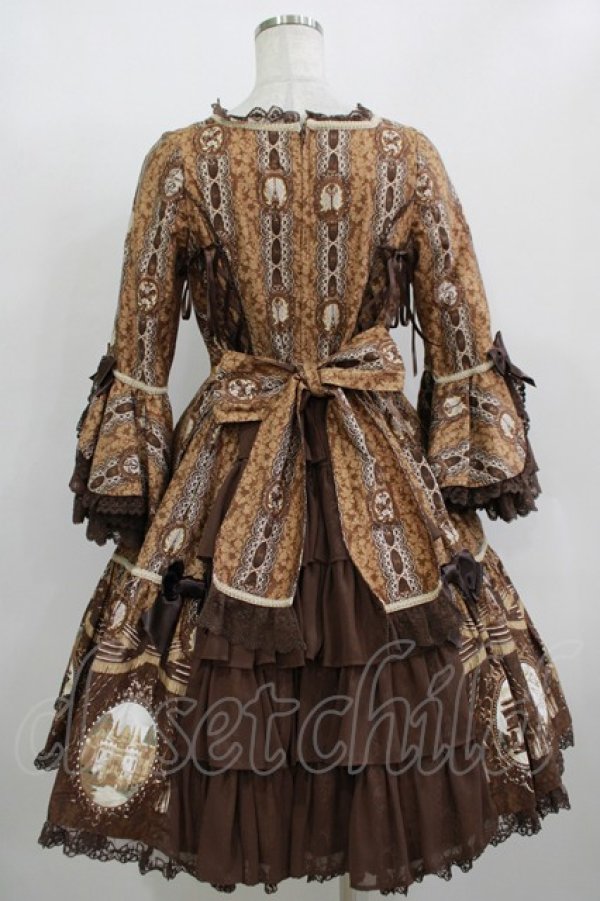 画像3: Angelic Pretty / カメオウィンドウDress Free ブラウン H-25-12-10-003-AP-OP-NS-ZH (3)