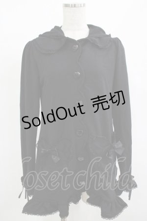 画像: DearMyLove / うさみみカーディガン M ブラック H-25-12-10-041-EL-TO-NS-ZH