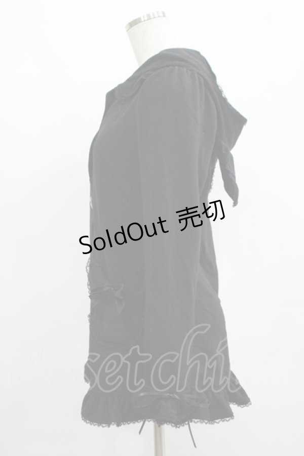 画像2: DearMyLove / うさみみカーディガン M ブラック H-25-12-10-041-EL-TO-NS-ZH (2)