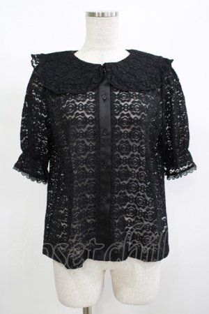 画像: m petit by misako / TT* AOKレースブラウス M ブラック H-25-12-10-047-LO-BL-NS-ZH