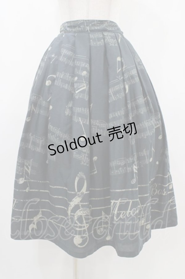 画像1: Melody BasKet / Ensemble Melodyスカート  ブラック H-25-12-10-1034-LO-SK-KB-ZH (1)