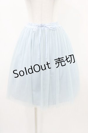 画像: Jane Marple / ギャザーチュチュスカート  サックス H-25-12-10-1039-JM-SK-KB-ZT1230J