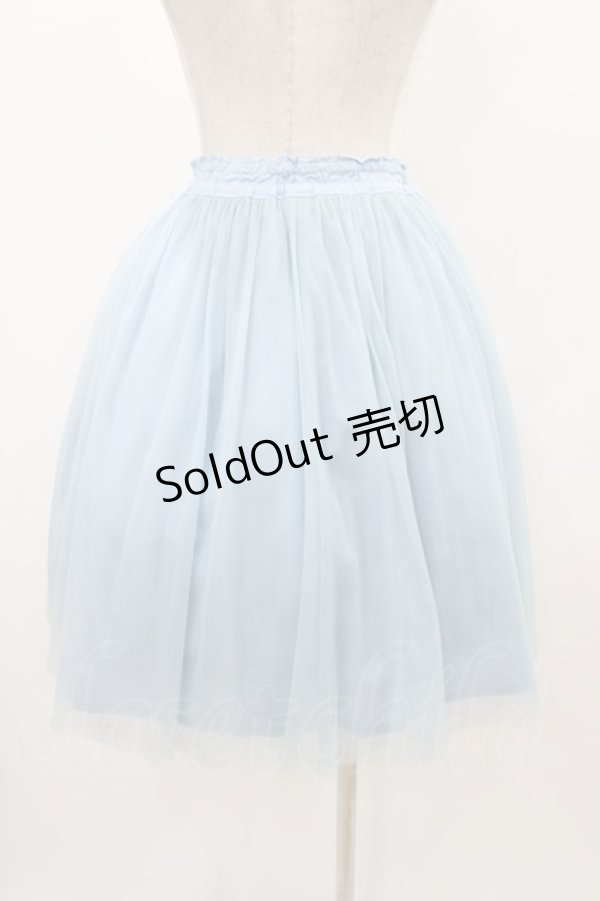 画像2: Jane Marple / ギャザーチュチュスカート  サックス H-25-12-10-1039-JM-SK-KB-ZT1230J (2)