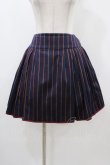 画像1: Jane Marple / レジメンタルストライプのスカート  ネイビー H-25-12-10-1040-JM-SK-KB-ZH (1)