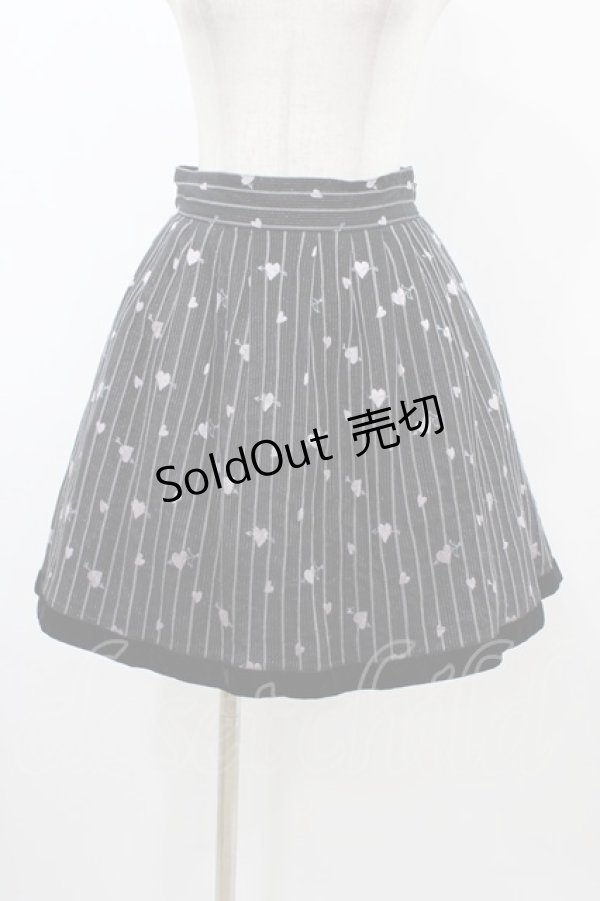 画像1: MILK / Sweetアロースカート  ブラックラメ×クールピンク H-25-12-10-1042-ML-SK-KB-ZH (1)