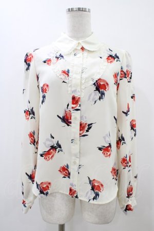 画像: Shirley Temple / ローズプリントブラウス Ladies オフ H-25-12-10-1048-ET-BL-KB-ZH