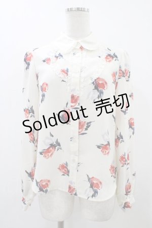 画像: Shirley Temple / ローズプリントブラウス Ladies オフ H-25-12-10-1048-ET-BL-KB-ZH
