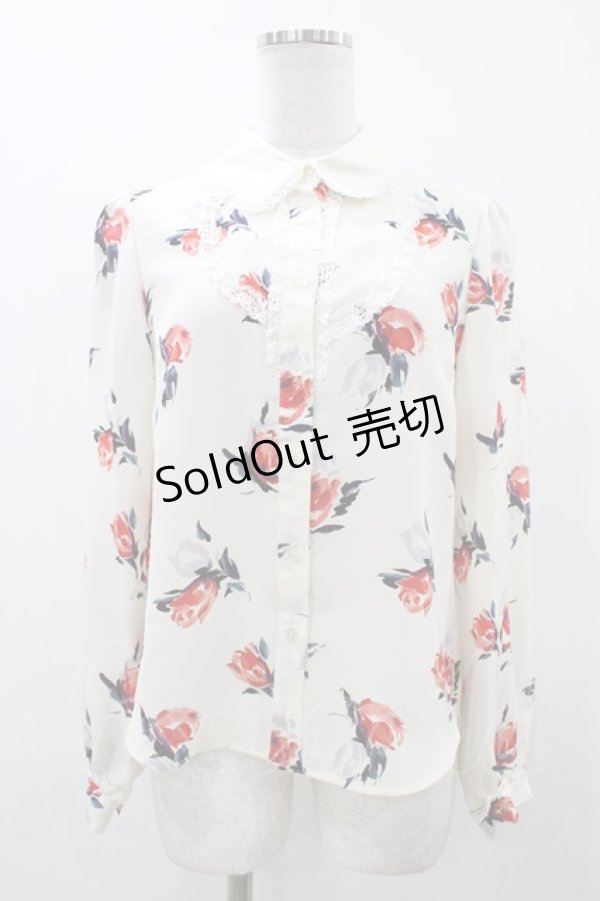 画像1: Shirley Temple / ローズプリントブラウス Ladies オフ H-25-12-10-1048-ET-BL-KB-ZH (1)