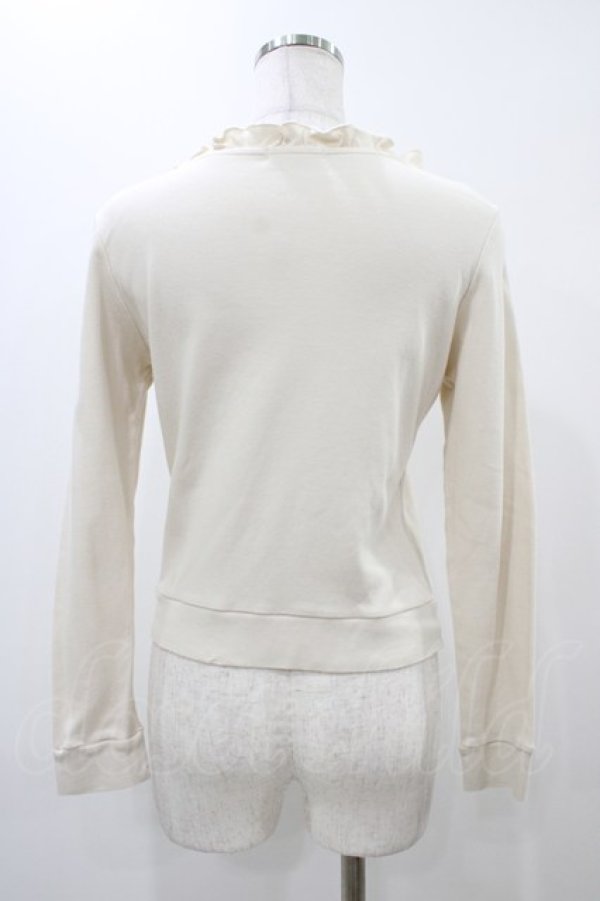 画像2: MILK / リボンカーディガン  アイボリー×ピンクリボン H-25-12-10-1049-ML-TO-KB-ZH (2)