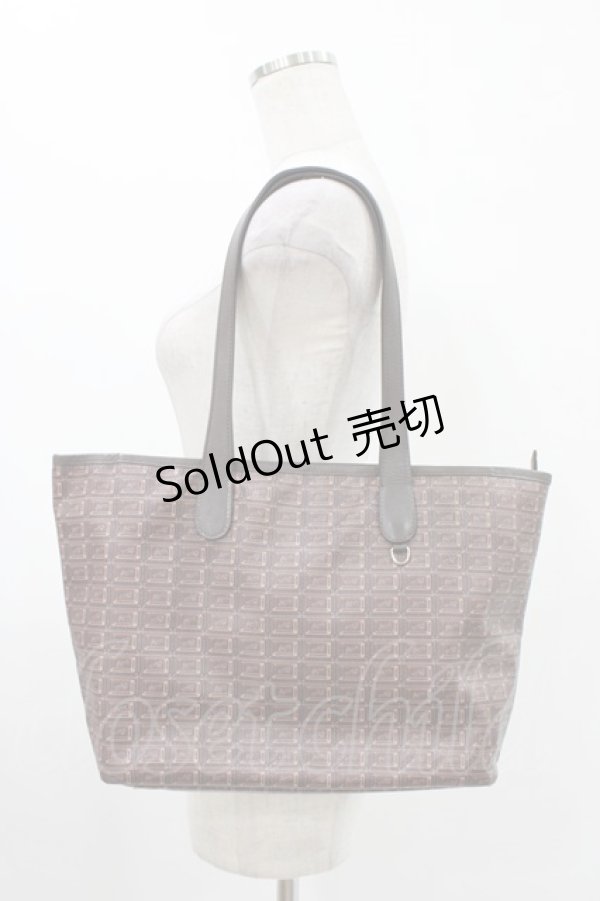 画像1: Q-pot. / ビターチョコレートジップトートバッグ  ビターチョコレート H-25-12-10-1008-QP-BG-KB-ZH (1)