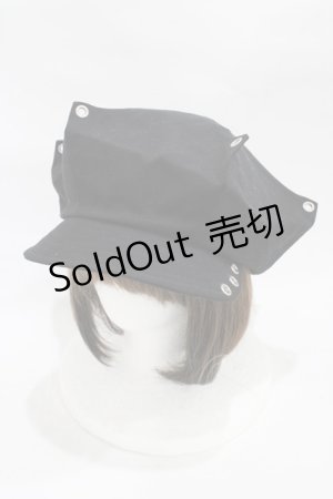 画像: uf. / ツノツノキャスケット  ブラック H-25-12-10-1003-0-AC-KB-ZH