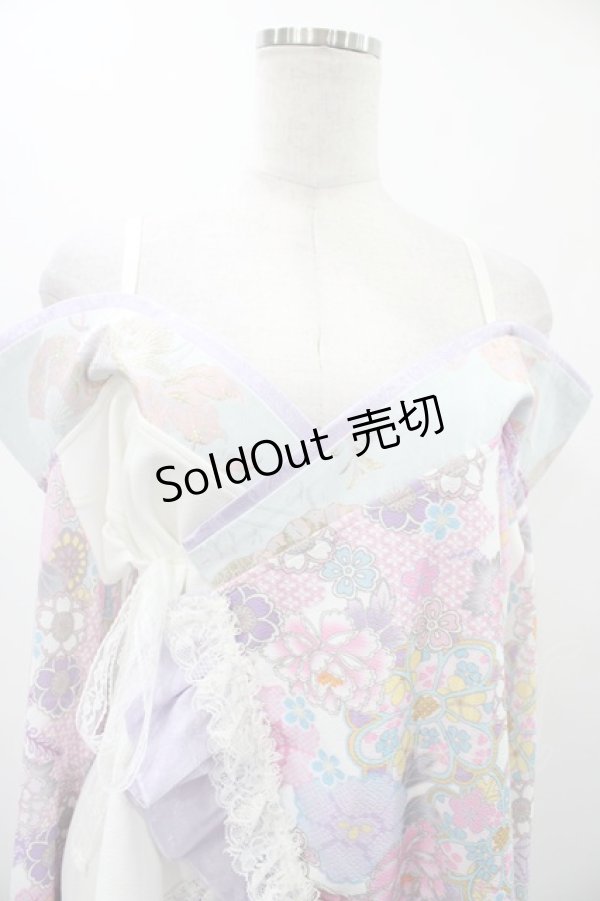 画像4: Qutie Frash / オフショル着物カーデ  ライトパープル H-25-12-10-1018-QU-TO-KB-ZH (4)