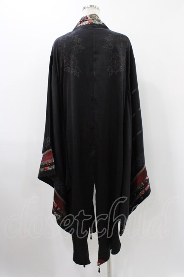 画像2: Ozz oneste / 彼岸刀刺繍羽織  黒 H-25-12-10-1019-OO-JA-KB-ZH (2)