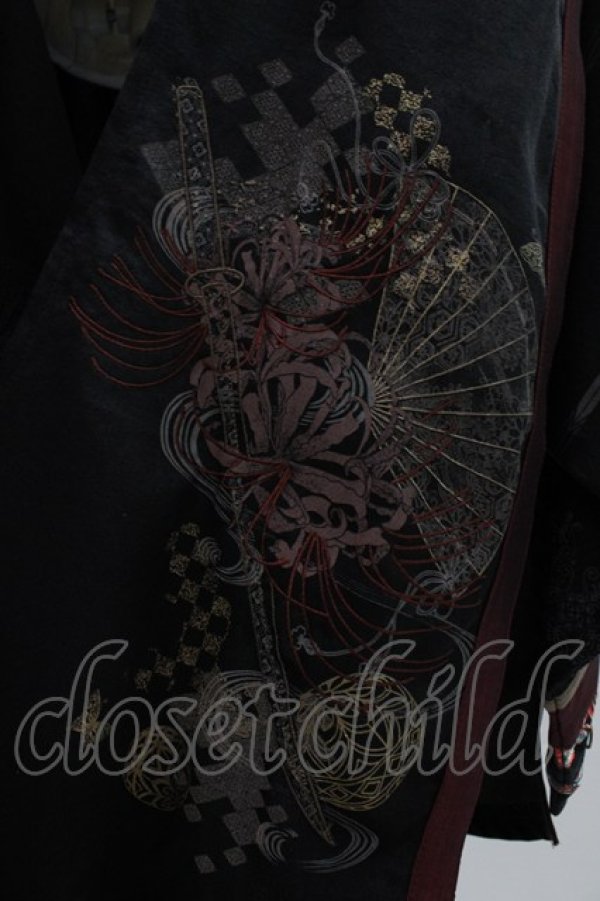 画像5: Ozz oneste / 彼岸刀刺繍羽織  黒 H-25-12-10-1019-OO-JA-KB-ZH (5)