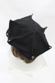 画像2: uf. / ツノツノキャスケット  ブラック H-25-12-10-1003-0-AC-KB-ZH (2)