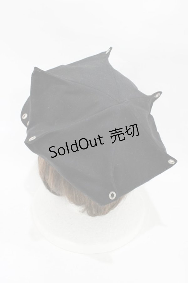 画像2: uf. / ツノツノキャスケット  ブラック H-25-12-10-1003-0-AC-KB-ZH (2)