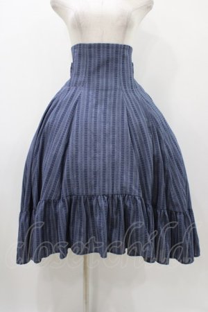 画像: Sheglit / "小夜曲"バッスルスカート  ネイビー H-25-12-10-1022-EL-SK-KB-ZH